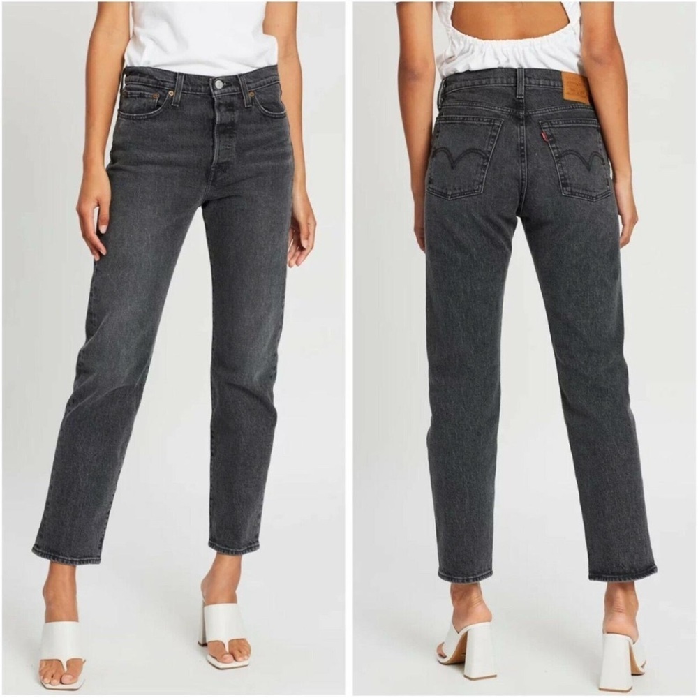 Levi’s Wedgie Icon Fit Jeans Black Gray Wash